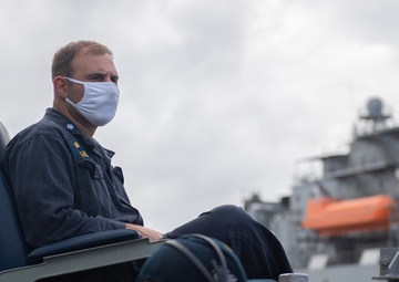 USS Barry Conducts a Replenishment at Sea