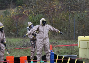 Kosovo soldiers conduct HAZMAT training