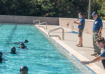 Patrol Craft Officer Coastal students perform float test