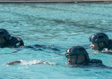 Patrol Craft Officer Coastal students perform float test