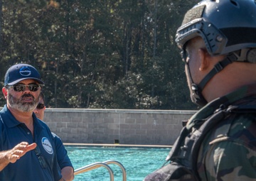 Patrol Craft Officer Coastal students perform float test
