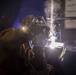 Senior Chief Petty Officer shows how its done when welding