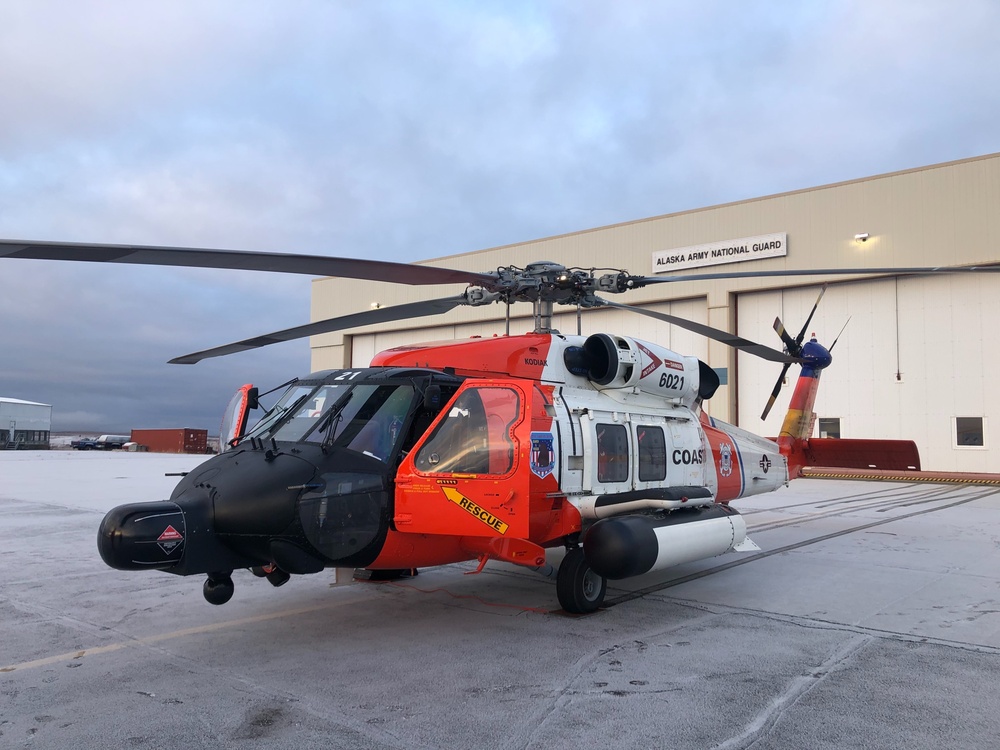 Coast Guard Air Station Kodiak aircrew searches for missing boaters near Bethel