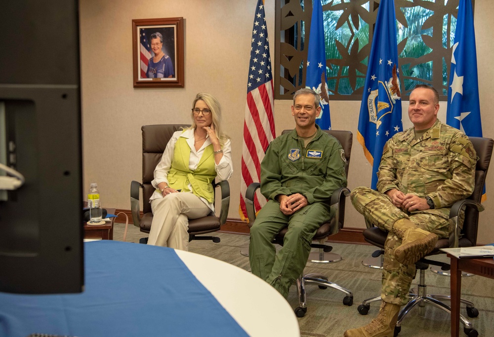 Pacific Air Forces virtually hosts commanders, command chiefs, spouses for conference