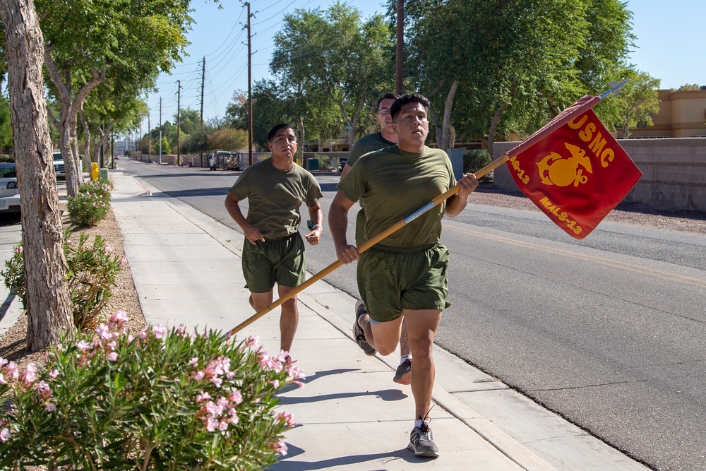 MALS-13 runs for the Marine Corps Birthday