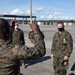 U.S. Marines with the 2nd Landing Support Battalion command team toured the Combat Logistics Company (CLC) 21 Aerial Port of Embarkation/Debarkation (APOE/D)