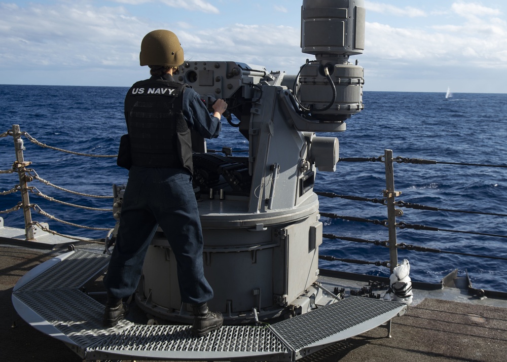 USS Curtis Wilbur Conducts Gunnery Exercise with HMCS Winnipeg
