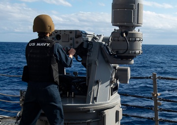USS Curtis Wilbur Conducts Gunnery Exercise with HMCS Winnipeg