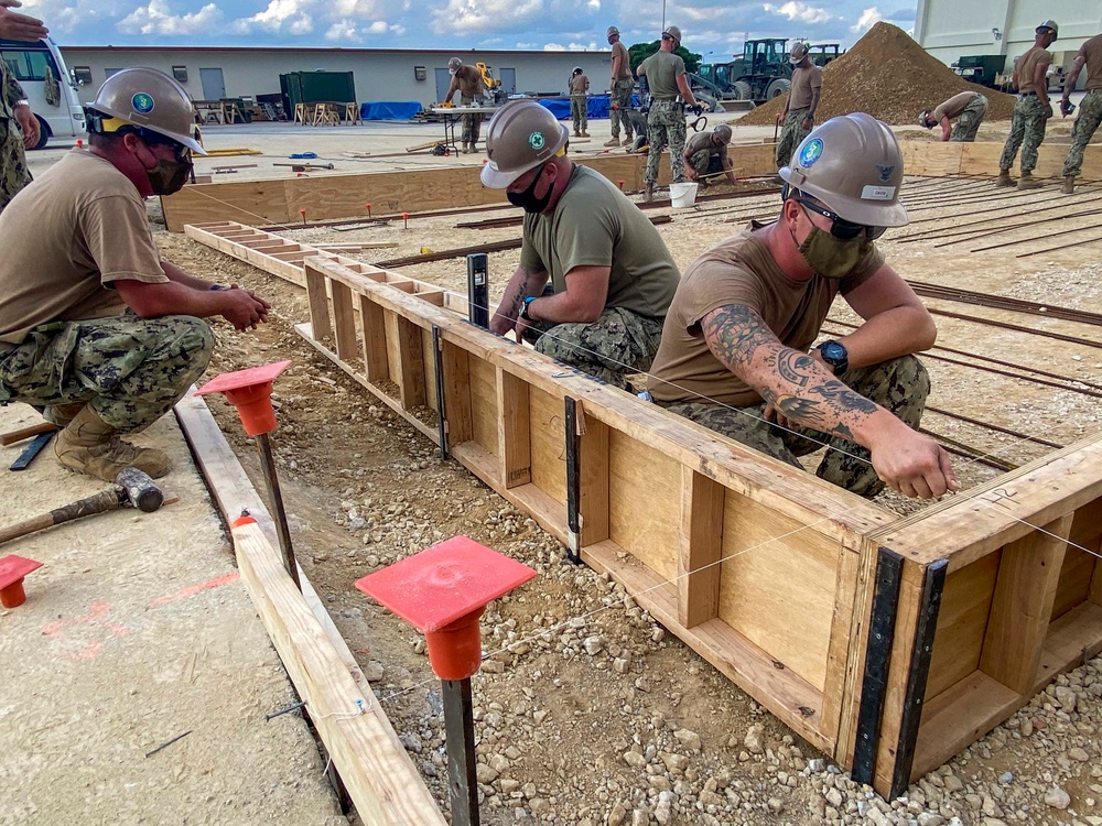 NMCB-3 Constructs USMC G/ATOR Facility in Okinawa