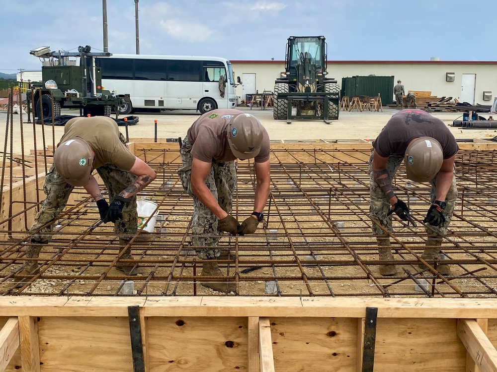 NMCB-3 Constructs USMC G/ATOR Facility in Okinawa