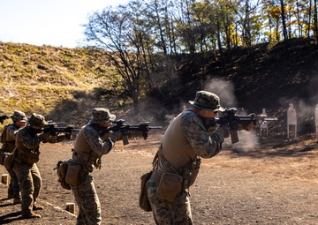 U.S. Marines participate in advanced marksmanship drills during exercise Fuji Viper 21.1