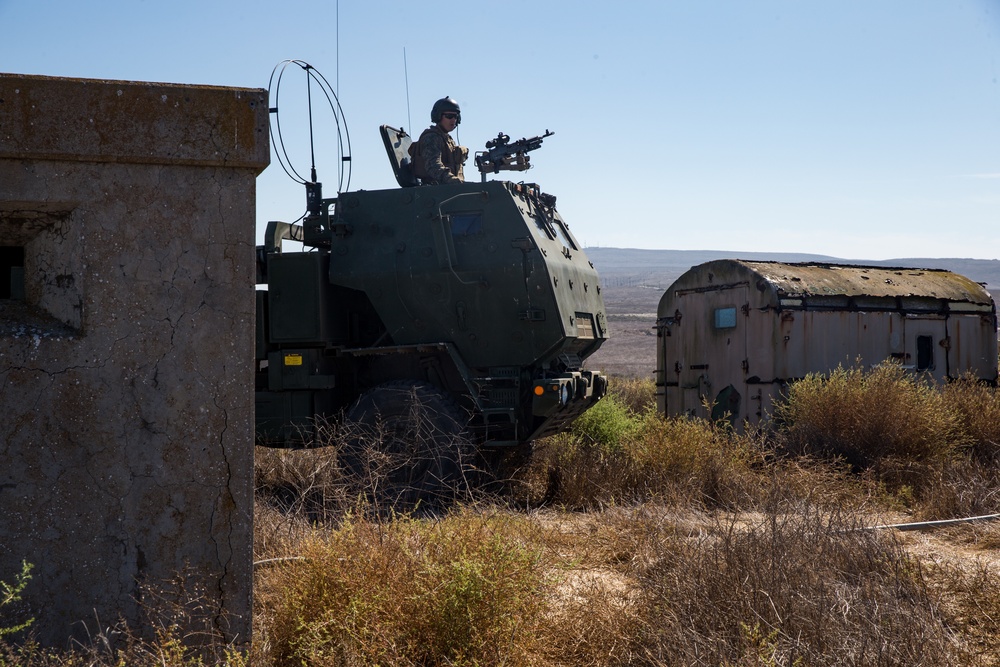 15th MEU Marines establish firing points with HIMARS