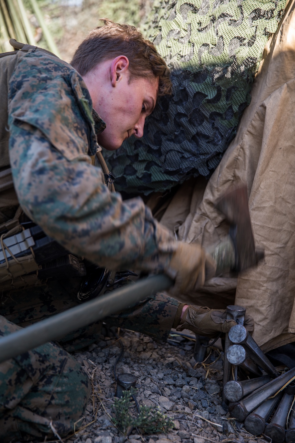 15th MEU Marines establish firing points with HIMARS