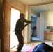 A U.S. Soldier responds to a simulated active shooter call during KFOR28