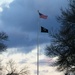 American Flag and Fort McCoy