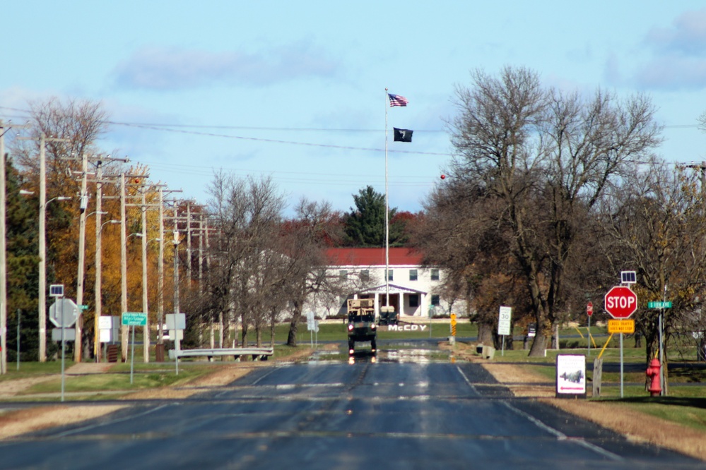 American Flag and Fort McCoy