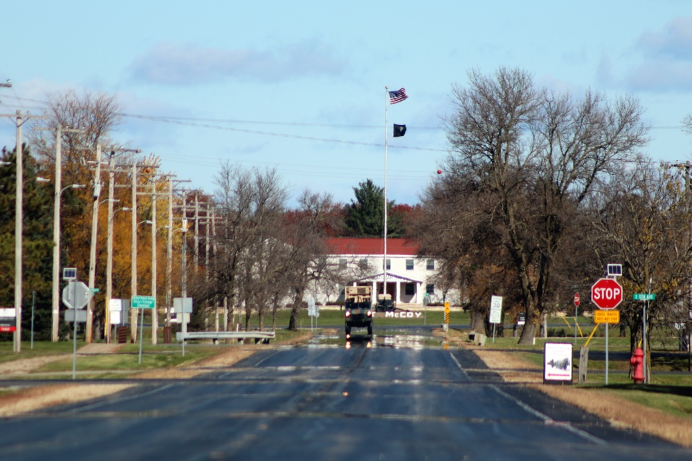 American Flag and Fort McCoy