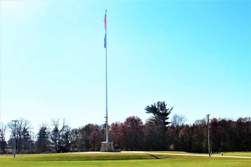 American Flag and Fort McCoy