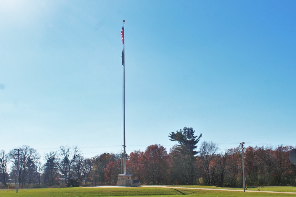 American Flag and Fort McCoy