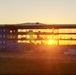 Sun sets on another day of barracks construction