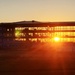 Sun sets on another day of barracks construction