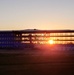 Sun sets on another day of barracks construction