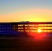 Sun sets on another day of barracks construction