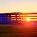 Sun sets on another day of barracks construction