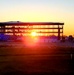 Sun sets on another day of barracks construction