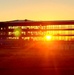 Sun sets on another day of barracks construction