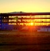 Sun sets on another day of barracks construction