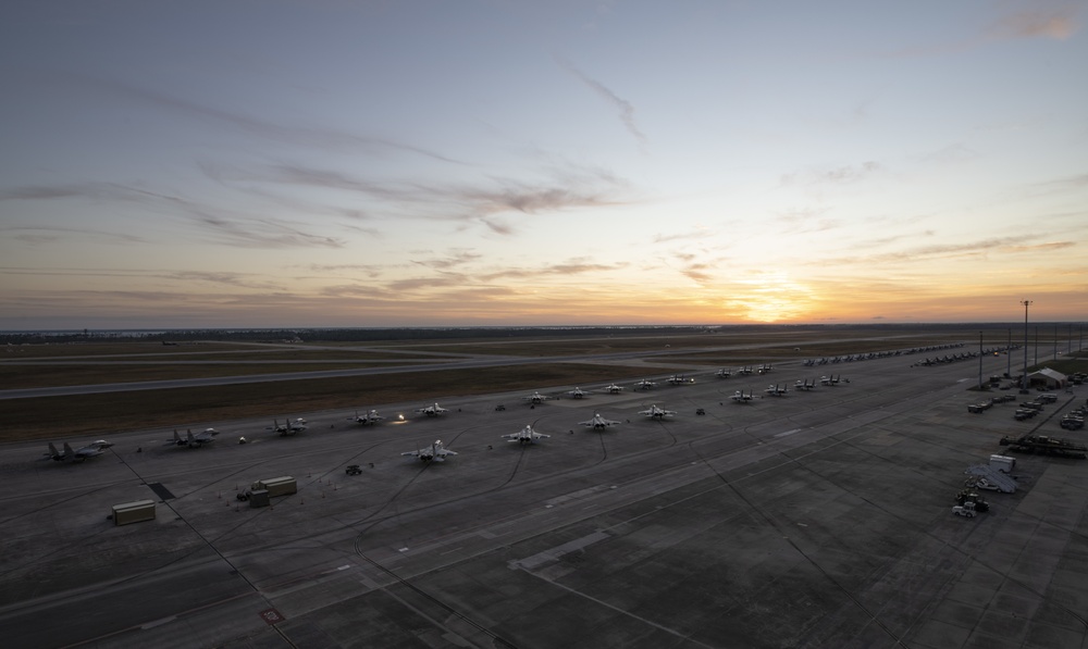 Sunrise at Tyndall sheds light on air power