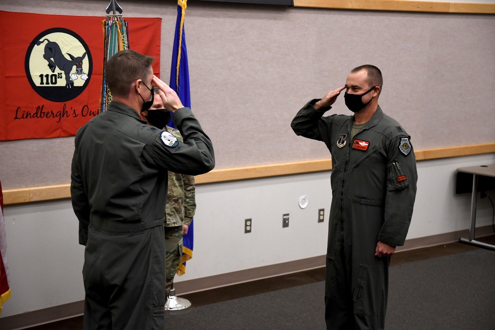 Howard takes command of 110th Bomb Squadron