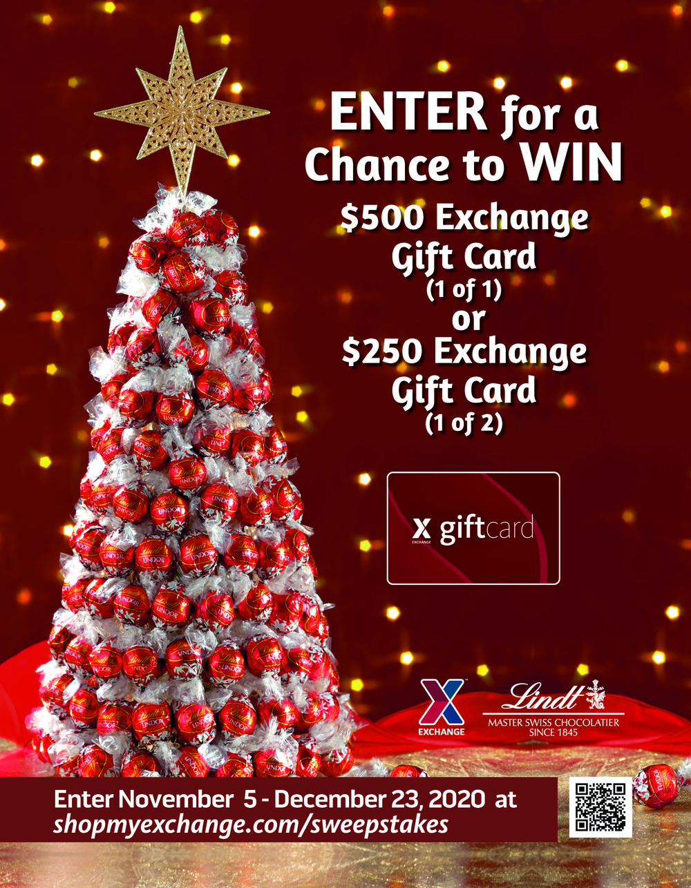 Sweet Stocking Stuffer! Exchange Shoppers Can Win $1,000 in Gift Cards in Lindt Sweepstakes