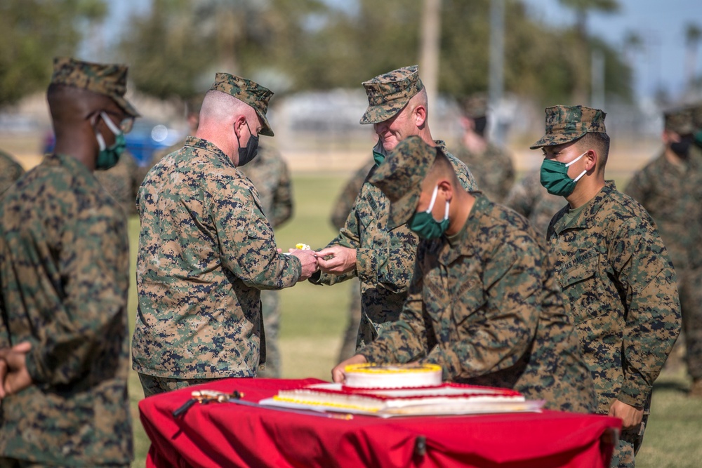 MCAS Yuma Cuts the Cake for 245th Birthday