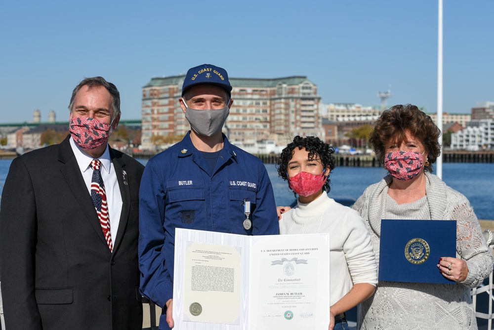 Coast Guard member receives Silver Lifesaving Medal in Boston