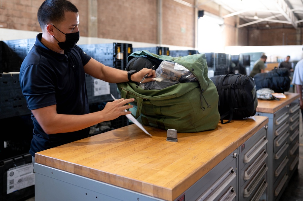 Quality Assurance Check of a Combat Load Bag for Rapid Deployment
