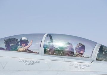 F/A-18 Pilots Taxies Jet