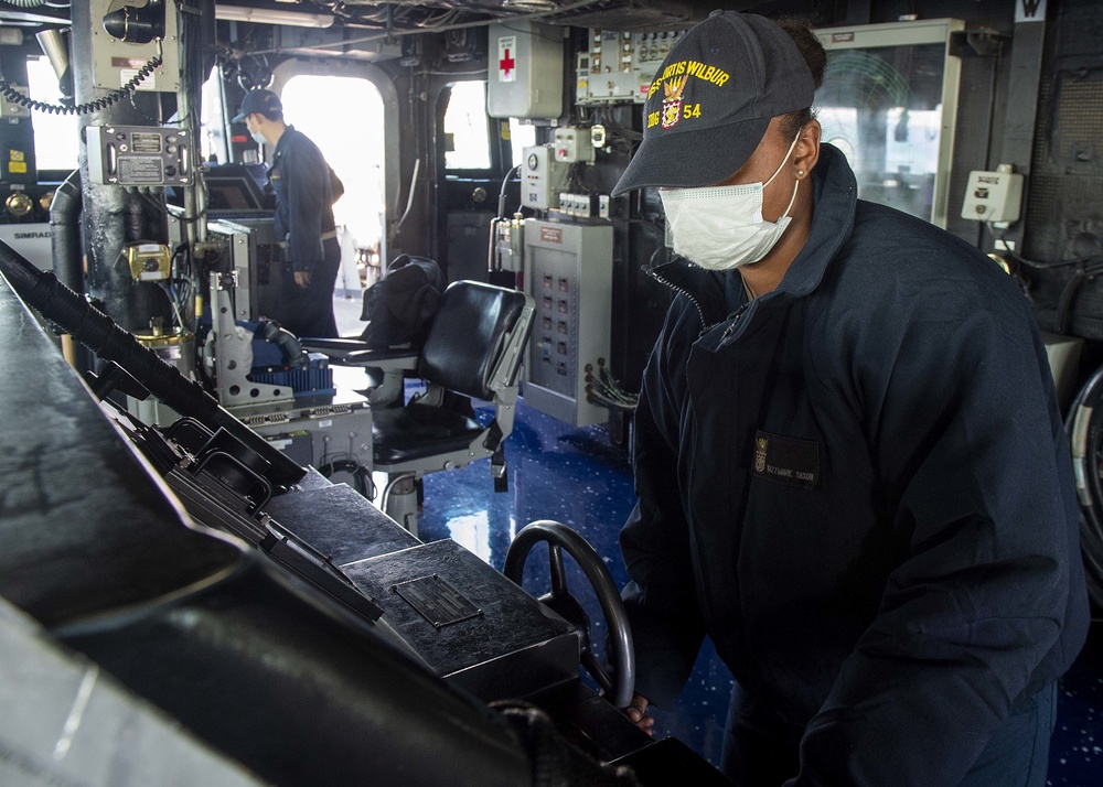 USS Curtis Wilbur Daily Operations