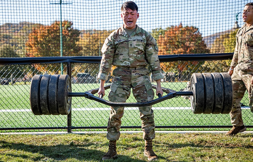 Cadet companies battle elements for 12 open spots for Spring Sandhurst