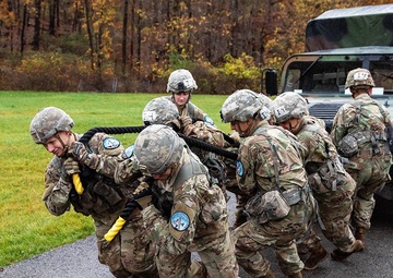 Cadet companies battle elements for 12 open spots for Spring Sandhurst