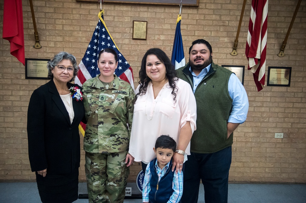 Promotion and change of responsibility ceremony of 1SG Tanya Murray