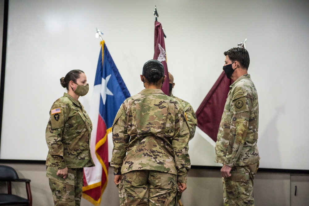 Promotion and change of responsibility ceremony of 1SG Tanya Murray