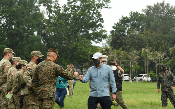 Honduran president thanks JTF-Bravo