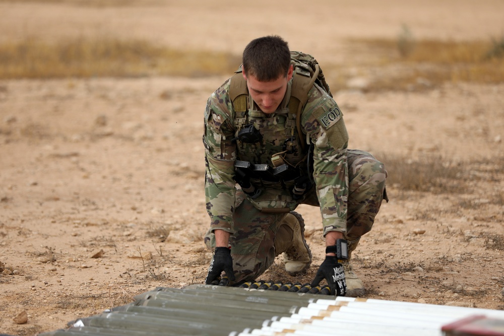 EOD Soldiers Conduct Control Detonation