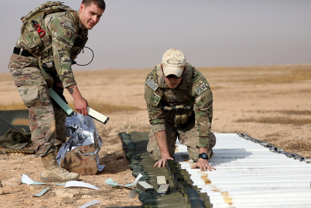EOD Soldiers Conduct Control Detonation