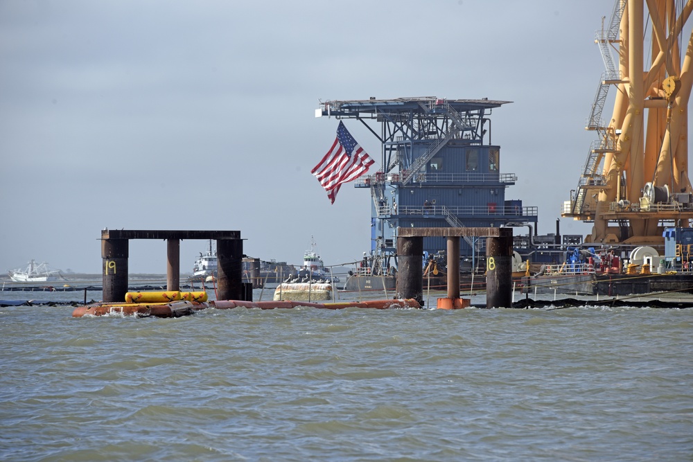 Current Busters in position at the apex of the Environmental Protection Barrier.