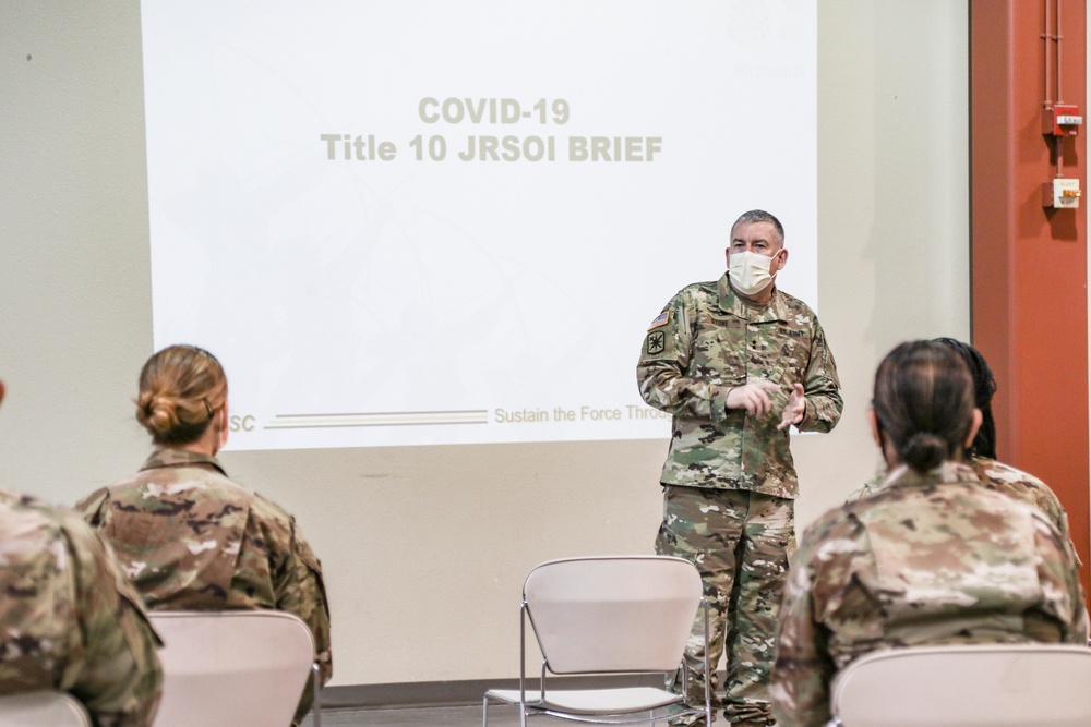 Service members conduct JRSOI in Texas to support El Paso hospitals