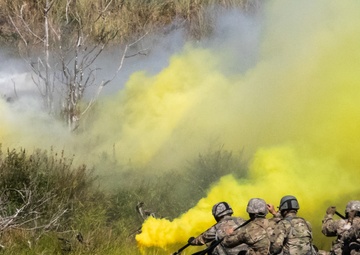 OR Infantrymen conduct react to contact, hostage rescie training