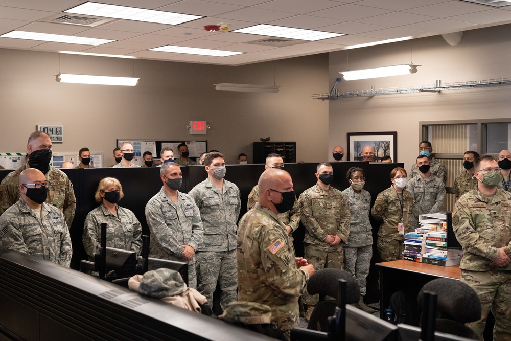 The Adjutant General of the Delaware National Guard visits the 166th Airlift Wing